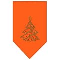 Unconditional Love Christmas Tree Rhinestone Bandana Orange Large UN801108